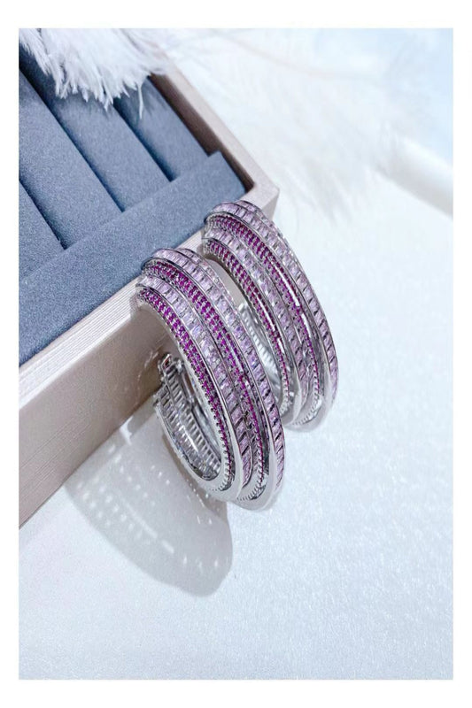 Faustina Pink Hoops